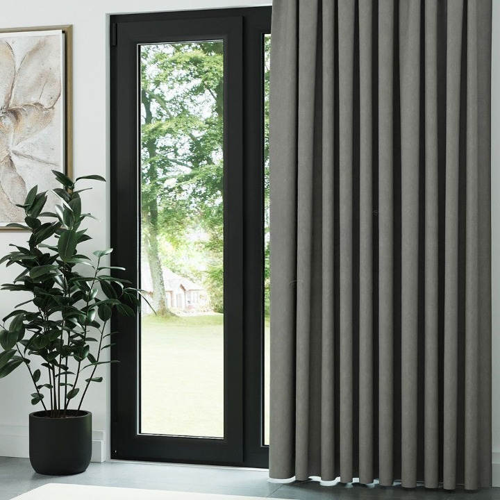 Stone Textured Linen Drapes