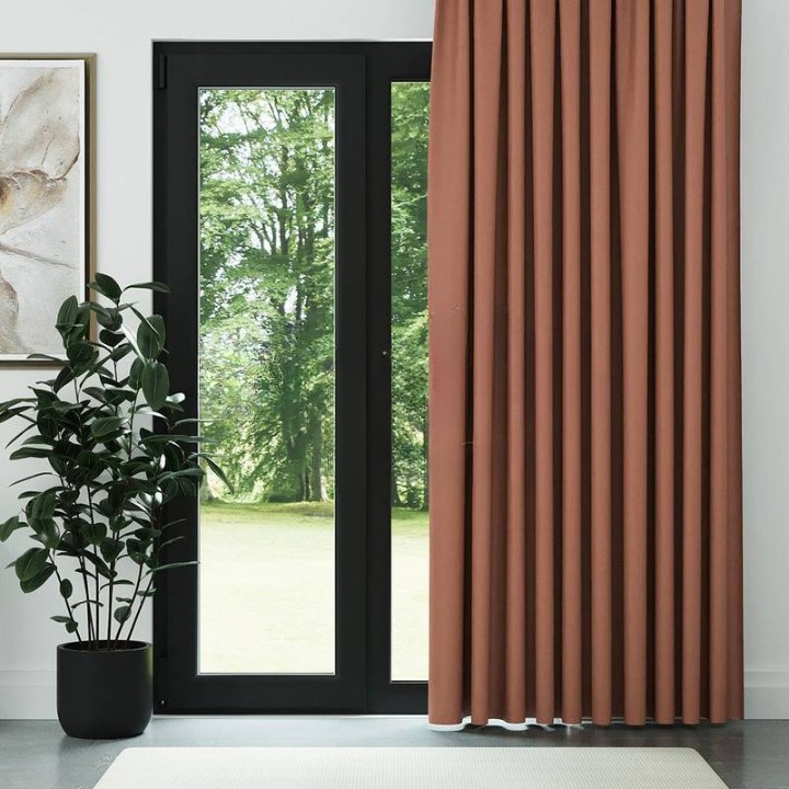 Burnt Orange Thermal Insulated Blackout Curtains