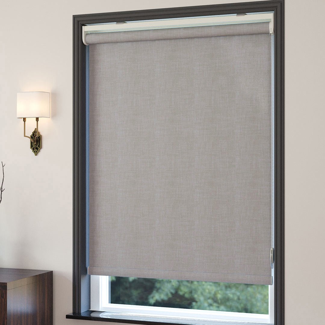 Mink Linen Textured Matte Roller Blinds
