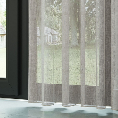 Mink Soft Natural Linen Look Sheer Curtain