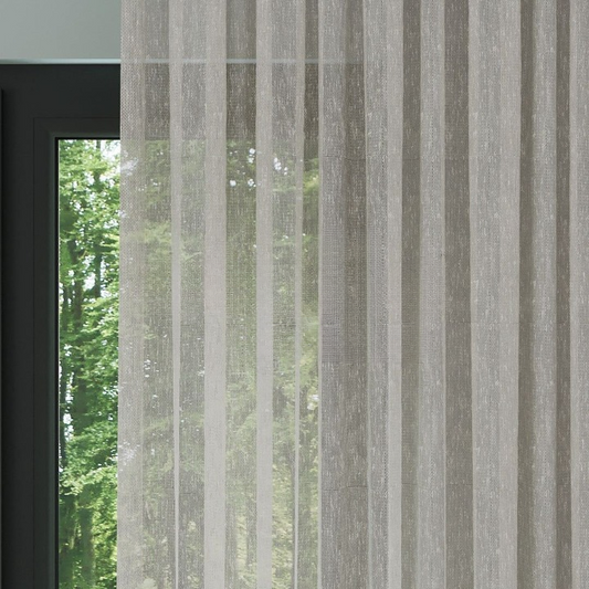 Mink Shantung Textured Sheer Curtain